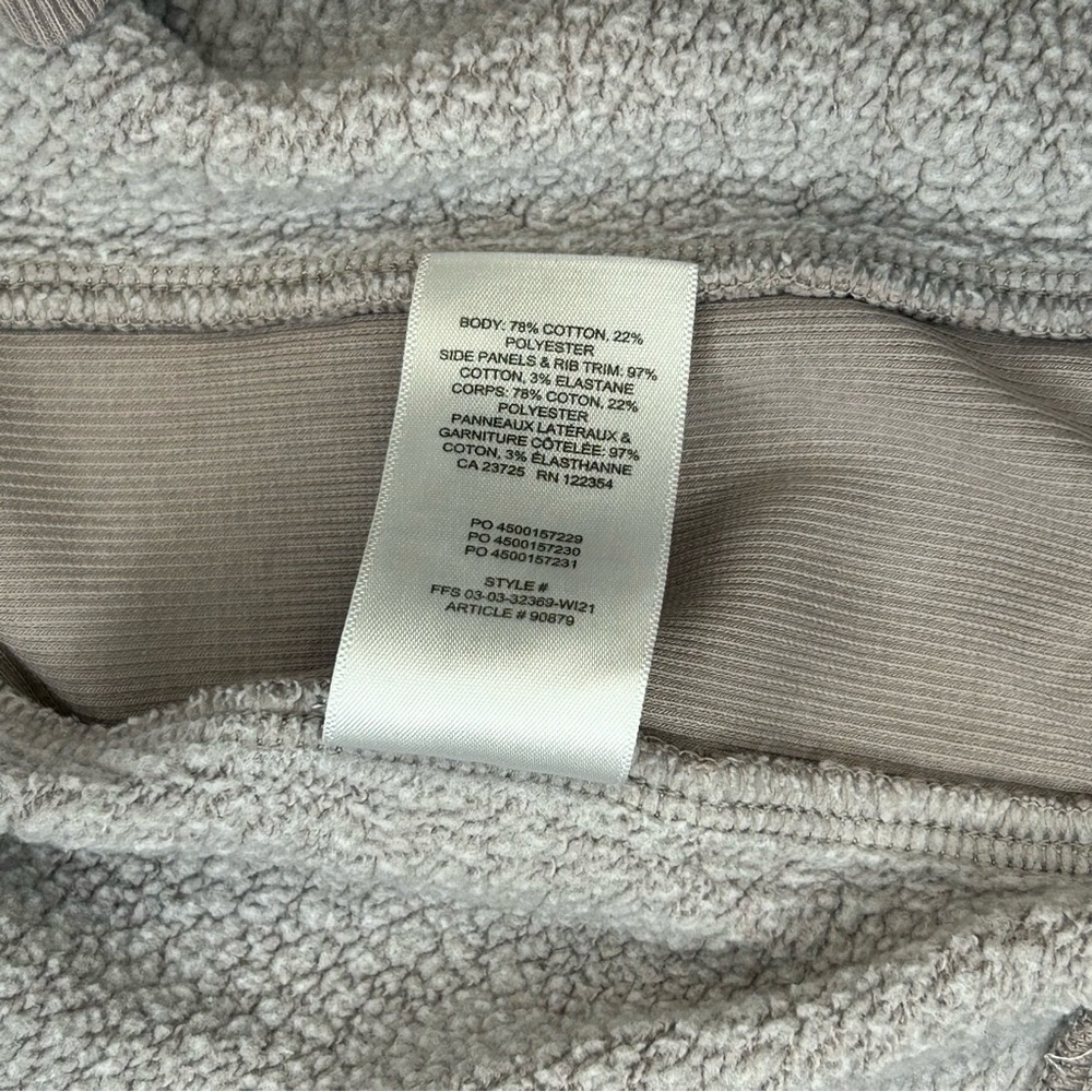 Aritzia TNA Brown Cozy Fleece Boyfriend Zip Hoodie XS - Picture 5 of 7